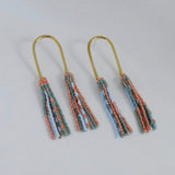 Take Shape Studio Double Fringe Beaded Earrings (3 Colorways) Earrings Take Shape Studio 