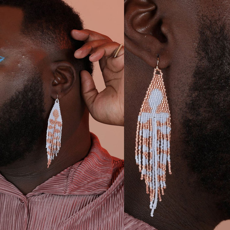 Take Shape Studio Matisse Plant Beaded Earrings (4 colorways) Earrings Take Shape Studio 