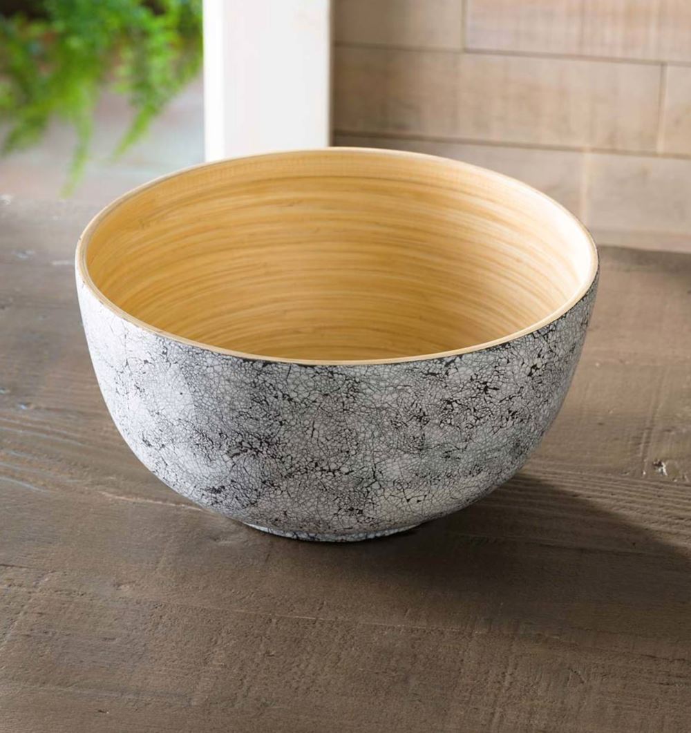 Pattern Extra Large Big Round Bamboo Salad Bowl with Wooden Salad Bowl with  Spoons - China Salad Bowl and Wooden Salad Bowl price