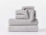 Temescal Ribbed Towels Towels Coyuchi Wash Cloth Seal 