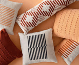 Terra Stripe Lumbar Pillow Cover Pillows Casa Amarosa 