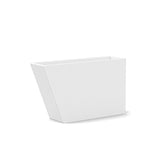 Tessellate Jut Recycled Planter Planters Loll Designs Cloud White 18" Tall Slim 8" Wide