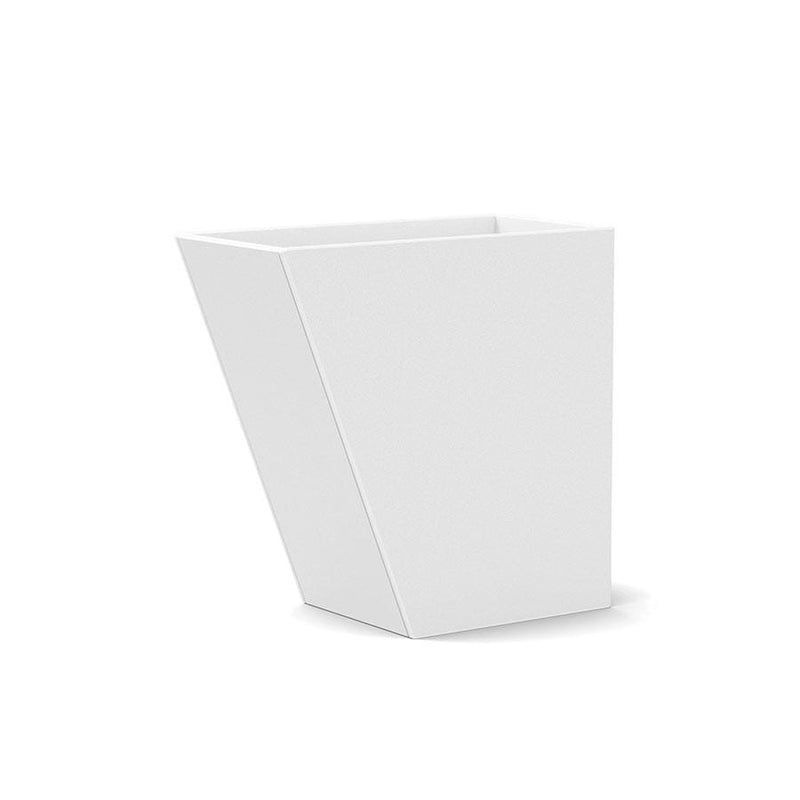 Tessellate Jut Recycled Planter Planters Loll Designs Cloud White 24" Tall Standard 12" Wide