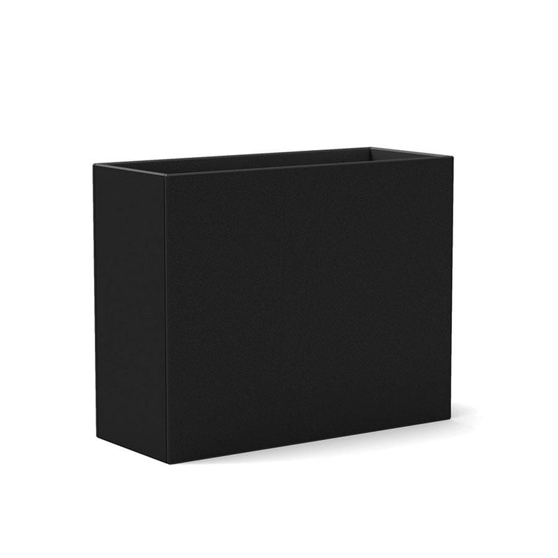 Tessellate Rectangle Recycled Planter Planters Loll Designs Black Standard 12" 