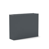 Tessellate Rectangle Recycled Planter Planters Loll Designs Charcoal Gray Slim 8" 