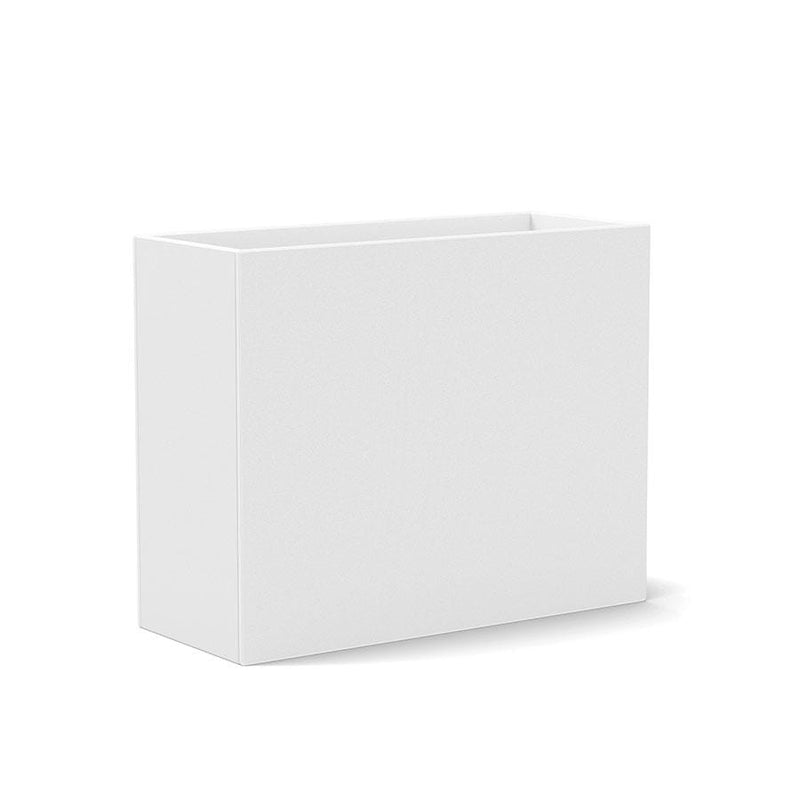 Tessellate Rectangle Recycled Planter Planters Loll Designs Cloud White Standard 12" 