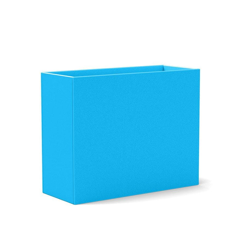 Tessellate Rectangle Recycled Planter Planters Loll Designs Sky Blue Standard 12" 