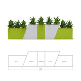 Tessellate Slope Recycled Planter Planters Loll Designs 