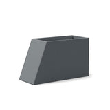 Tessellate Slope Recycled Planter Planters Loll Designs Charcoal Gray 18" Tall Standard 12" Wide