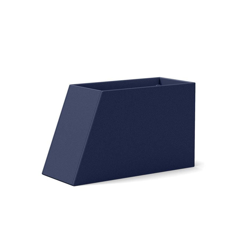 Tessellate Slope Recycled Planter Planters Loll Designs Navy Blue 18" Tall Standard 12" Wide