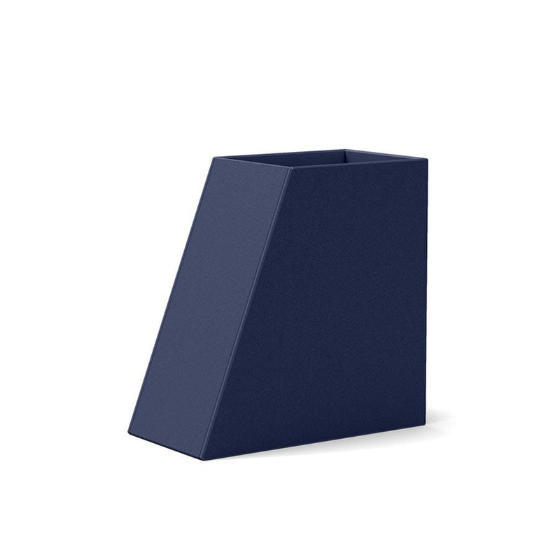 Tessellate Slope Recycled Planter Planters Loll Designs Navy Blue 24" Tall Standard 12" Wide