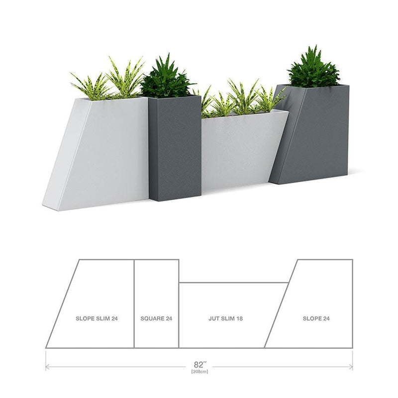 Tessellate Square Recycled Planter Planters Loll Designs 