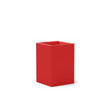 Tessellate Square Recycled Planter Planters Loll Designs Apple Red 18" Tall 