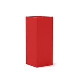 Tessellate Square Recycled Planter Planters Loll Designs Apple Red 30" Tall 