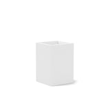Tessellate Square Recycled Planter Planters Loll Designs Cloud White 18" Tall 