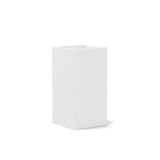 Tessellate Square Recycled Planter Planters Loll Designs Cloud White 24" Tall 