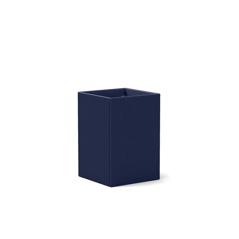 Tessellate Square Recycled Planter Planters Loll Designs Navy Blue 18" Tall 
