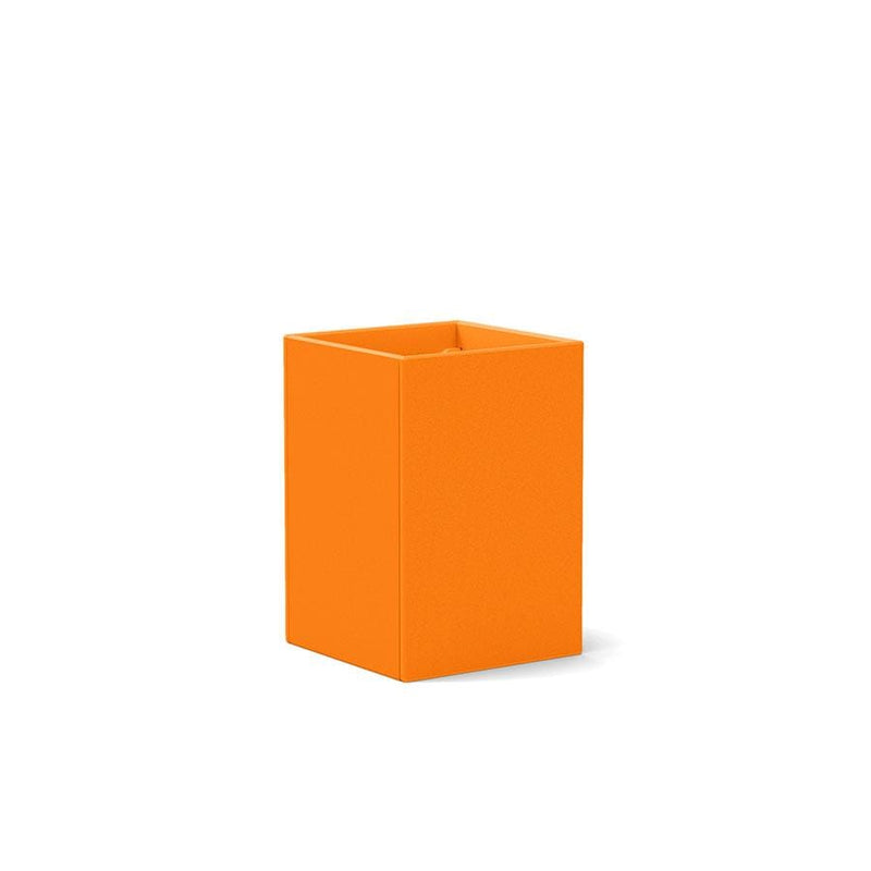 Tessellate Square Recycled Planter Planters Loll Designs Sunset Orange 18" Tall 