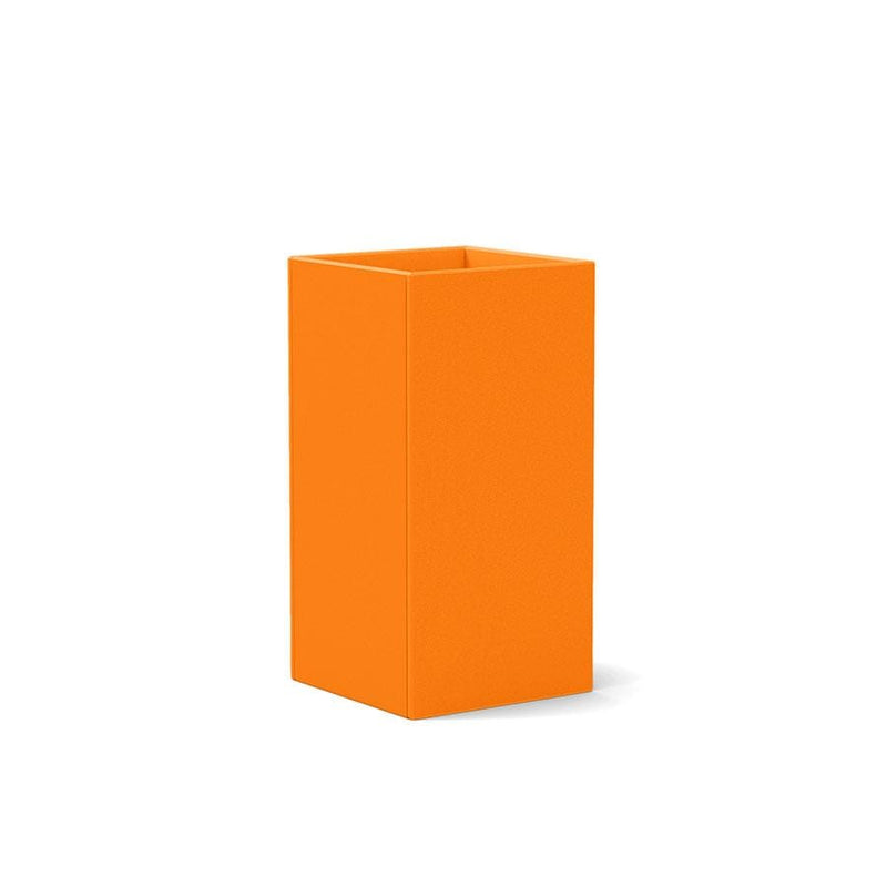 Tessellate Square Recycled Planter Planters Loll Designs Sunset Orange 24" Tall 