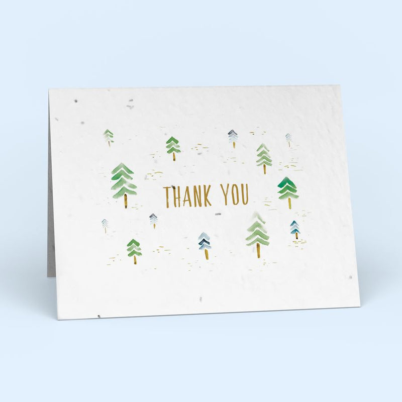 Thank You Plantable Variety Cards - 10 Pack Greeting Cards Cute Root 