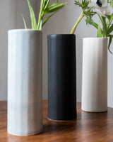 The Bright Angle Bloom Porcelain Vase - Mica Black Satin Matte Vase The Bright Angle 