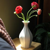 The Bright Angle Table Vase - Rosemary Green Satin Matte Vase The Bright Angle 