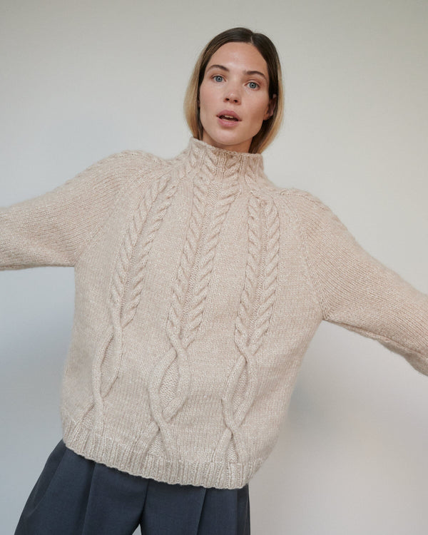 The Knotty Ones Ūla: Buckwheat Merino Wool Sweater Merino Wool Sweater The Knotty Ones 