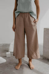 Tokyo Linen Pants Pants + Jeans AmourLinen XL Rosy Brown 