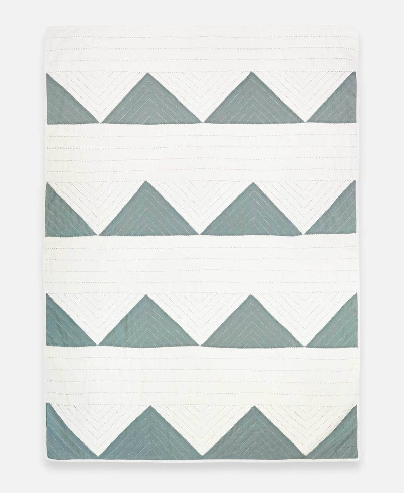 Triangle Throw Quilt Quilts Anchal Spruce 