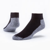 Unisex Sport Ankle Socks - 6 Pack Socks Maggie's Organics M Black 