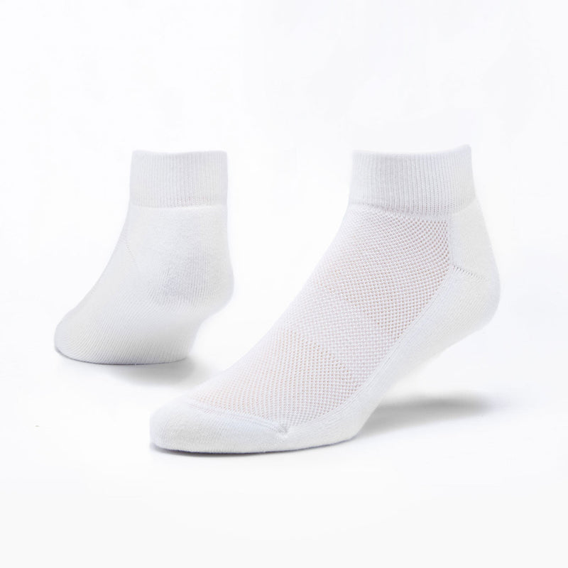 Unisex Sport Ankle Socks - 6 Pack Socks Maggie's Organics M White 
