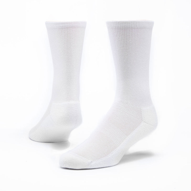 Unisex Sport Crew Socks - 6 Pack Socks Maggie's Organics XL White 