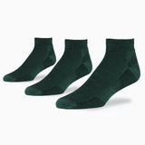 Urban Hiker Unisex Wool Ankle Socks - 3 Pack Socks Maggie's Organics M Dark Green 