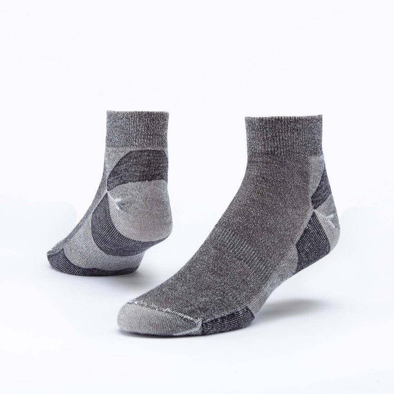 Urban Hiker Unisex Wool Ankle Socks - 3 Pack Socks Maggie's Organics M Light Black 