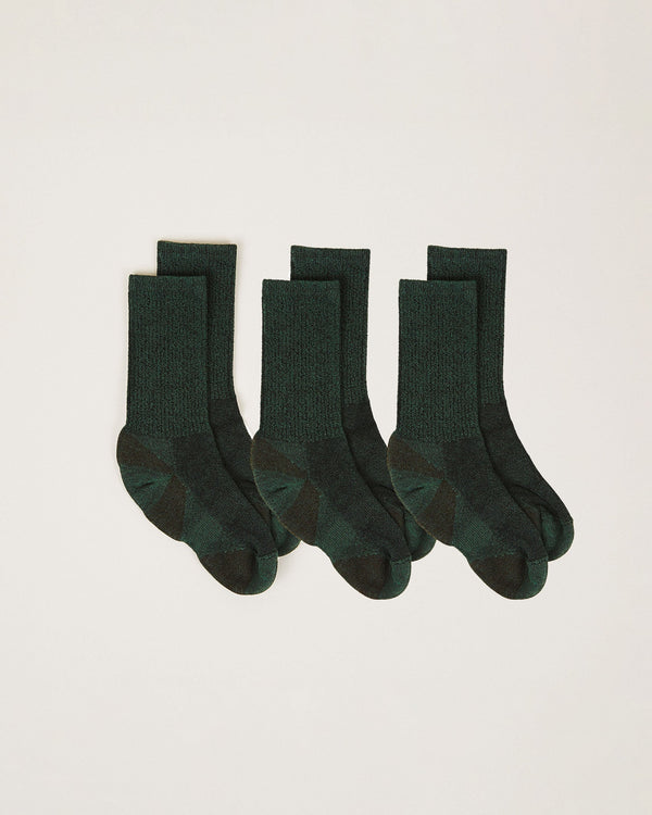Urban Hiker Unisex Wool Crew Socks - 3 Pack Socks Maggie's Organics 