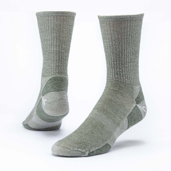 Urban Hiker Unisex Wool Crew Socks - Single Socks Maggie's Organics L Green 