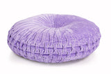 Velvet Round Throw Pillow Throw Pillows Casa Amarosa Purple 