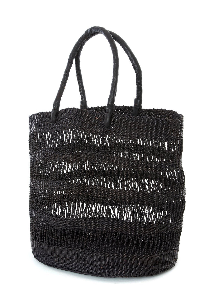 Veta Vera Lace Weave Shopper - Raven Bags Swahili African Modern 