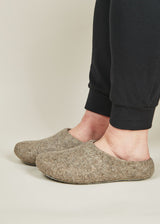 Women's Classic Low Back Wool Slippers - Oatmeal Women's Shoes Kyrgies 