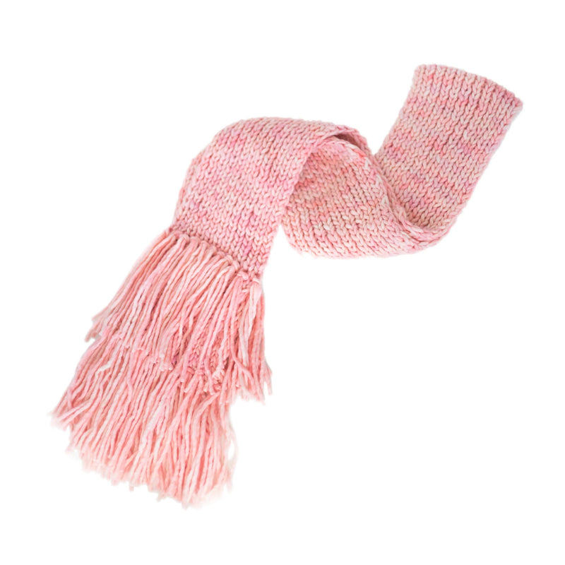 Women's Oversized Merino Wool Tassel Scarf Scarves Baabushka Cotton Candy 