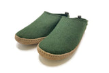 Women's Wool Slipper Slides Slippers Kyrgies 5 Pine Green 