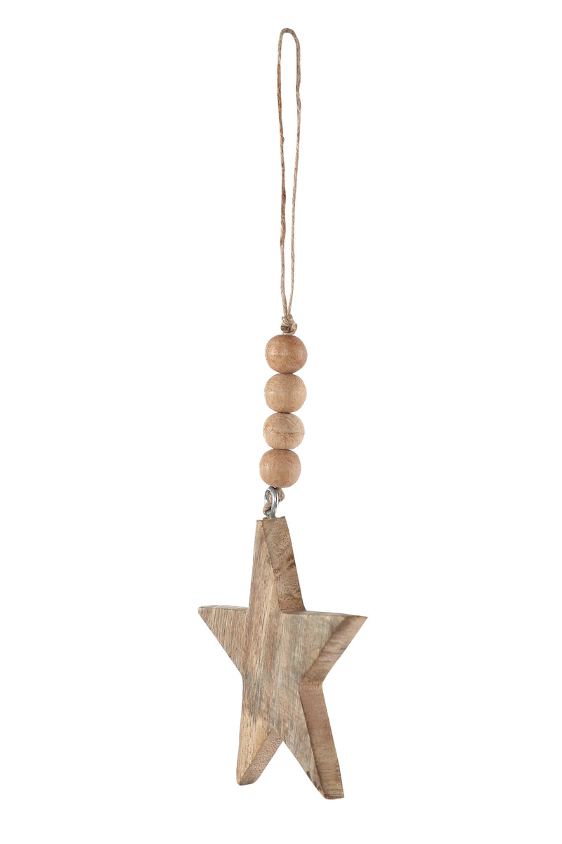 Wooden Star Ornament Ornaments Casa Amarosa 