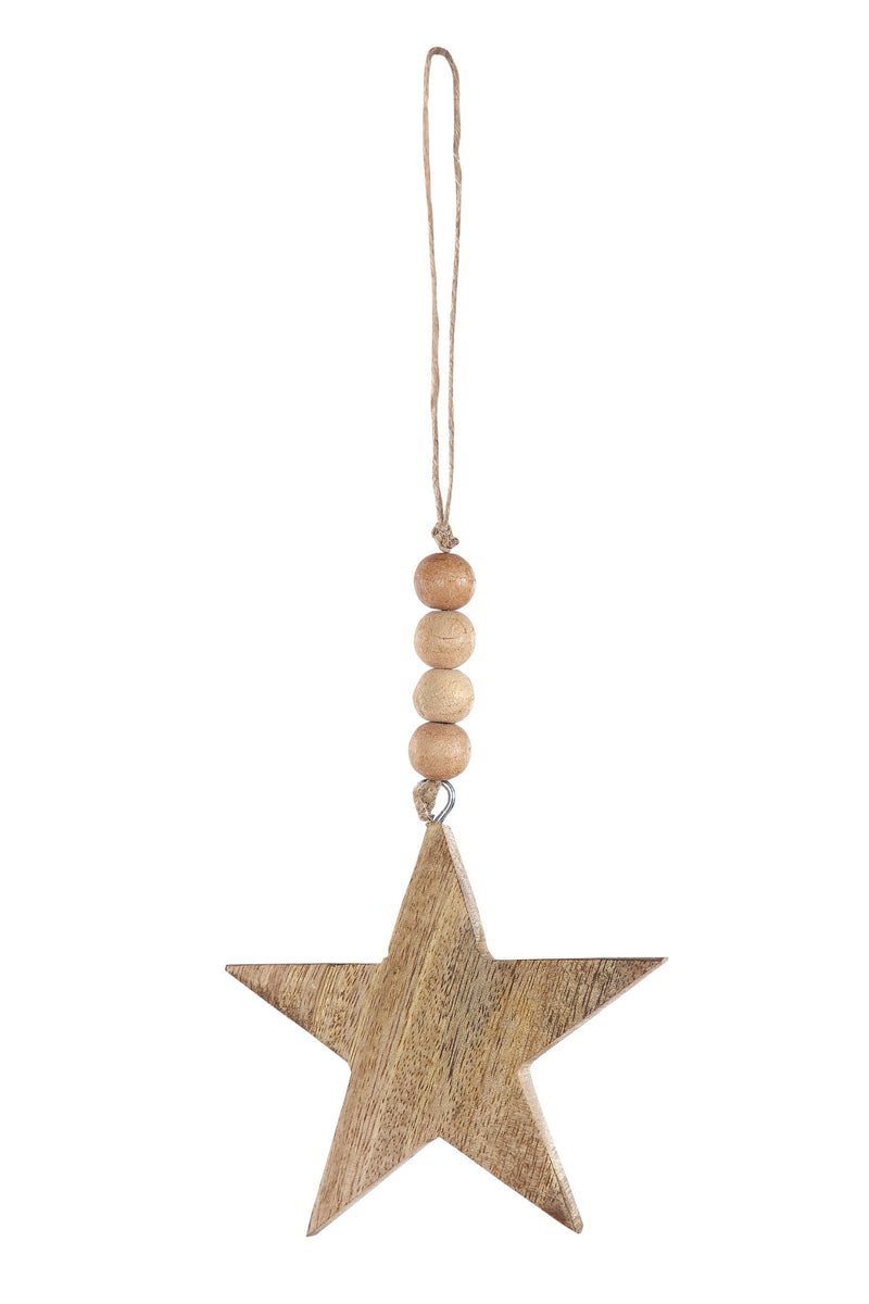 Wooden Star Ornament Ornaments Casa Amarosa 
